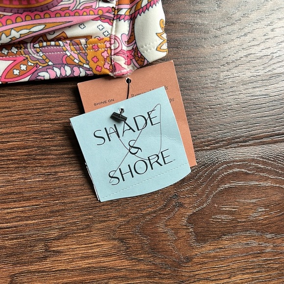 NWT Shade & Shore Paisley Print Bandeau Bikini Top XS | Bandeau Bikini Top | - Picture 3 of 11